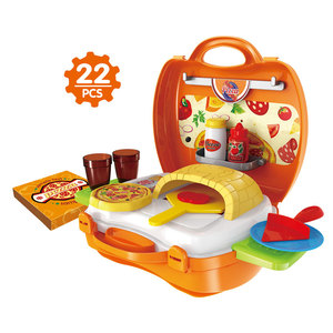 Nuevo diseño <span class=keywords><strong>de</strong></span> <span class=keywords><strong>cocina</strong></span> <span class=keywords><strong>de</strong></span> plástico <span class=keywords><strong>juego</strong></span> juguete <span class=keywords><strong>de</strong></span> comida <span class=keywords><strong>pizza</strong></span> juguetes en la maleta - Product Image 1