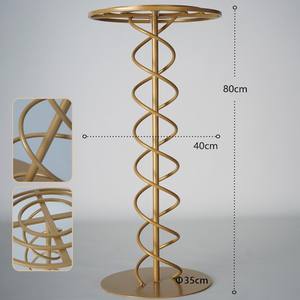 Ourwarm — support d'arc rond en <span class=keywords><strong>métal</strong></span>, cercles de fleurs, décorations pour fête de mariage, décoration de Table - Product Image 4
