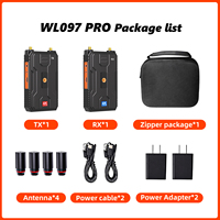 Transmisor y Receptor Inalámbrico de Audio y Video VRRIIS WL097PRO 400M 4K de Aluminio para Exteriores, Transmisión en Vivo para Diversos Eventos, Compatible con Todas las Cámaras