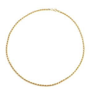 Collier à maillons en argent 925 plaqué or jaune personnalisé MS-506 - Product Image 1