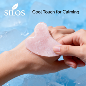 SILOS Crystal Contour <span class=keywords><strong>Rose</strong></span> <span class=keywords><strong>Quartz</strong></span> <span class=keywords><strong>Gua</strong></span> <span class=keywords><strong>Sha</strong></span> - Outils de massage pour le visage, les yeux et le corps - Product Image 3