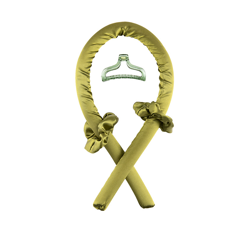 Style mousse vert militaire + 2 élastiques à cheveux + 1 pince à cheveux