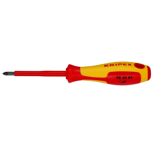 Destornillador de electricista Knipex Pozidriv con cabeza cruzada y mango aislado de 100 mm - Product Image 2