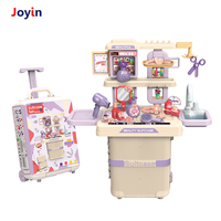 Valise de jeu 3-en-1 pour filles : Bijoux, accessoires de beauté et maquillage – Idéale pour jouer à faire semblant en intérieur et en extérieur
