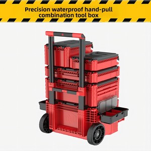 Caja de Herramientas con Ruedas Apilable e Impermeable, Modular, Multifuncional, de Plástico - Product Image 4