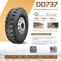 Neumático Radial de Minería AIRLAND 11R22.5 12R22.5 de Alta Resistencia, 22PR, Alta Capacidad de Carga, Resistente a Pinchazos, para Camiones de Corta Distancia DD717