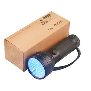 Lanterna uv preta, luz uv lanterna detector falsa bilha profissional 51 led ultravioleta luz preta uv lanterna