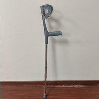 Béquilles antidérapantes réglables en hauteur pour avant-bras pour adultes Béquille en aluminium 92-115cm