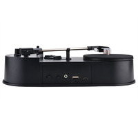 Mini Tocadiscos de Vinilo, Fonógrafo de Rotación Directa, Reproductor de MP3 con Puerto USB, Doble Velocidad 33/45 RPM, Hecho en China, Ezcap613p