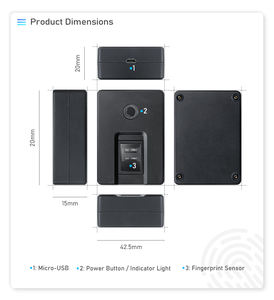 HFSecurity HF4000plus Wireless Fingerprint Scanner Portable <strong>Biometric</strong> Attendance Machine Mantra <strong>Finger</strong> Device - Product Image 6