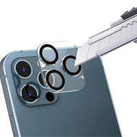 Protecteur d'écran pour smartphone, 50 pièces, Film pour objectif de caméra, couverture complète 2.5D Anti-rayure, en verre trempé 9H