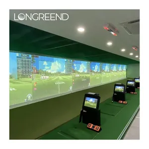 LONGREEND家用器材、电子球场训练、虚拟系统练习红外线高尔夫模拟器