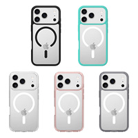 Nouvelle arrivée 2-en-1 étui de téléphone anti-empreintes digitales résistant à l'usure pour étui iPhone Promotion étui de téléphone magnétique pour 17 16 Pro Max
