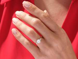 แหวนแต่งงานแบบคลาสสิกประดับเพชรโมอิสซาไนต์ ชุบทอง 9k 10k 14k 18k หรือเงินแท้ 925 สำหรับผู้หญิง ออกแบบพิเศษ - Product Image 2