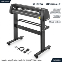 Machine de découpe de vinyle KI-870 avec logiciel Signmaster pour la création d'autocollants et de signalétique