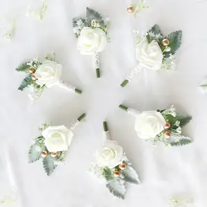 יער סגנון חתונה כלה וחתן החתן החתן ואת החתן סעודה אחיות קבוצה קורסייז קוריאני סגנון פרח מלאכותי