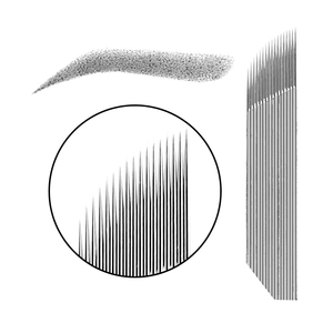 Lames de microblading jetables pour maquillage permanent, aiguilles stériles pour tatouage des sourcils, stylo manuel PMU, microblade pour sourcils - Product Image 2