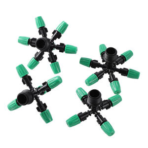 Sistema <span class=keywords><strong>de</strong></span> nebulización para <span class=keywords><strong>riego</strong></span> <span class=keywords><strong>de</strong></span> jardín, <span class=keywords><strong>Kit</strong></span> <span class=keywords><strong>de</strong></span> microaspersores con conector <span class=keywords><strong>de</strong></span> rosca <span class=keywords><strong>de</strong></span> 1/2 pulgadas, 4, 5, 6 y 7 vías - Product Image 1