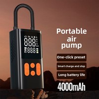 Pompe à air de voiture Portable avec affichage numérique à double écran 150psi gonfleur de pneu de charge sans fil boîte de fonction de banque d'alimentation emballée