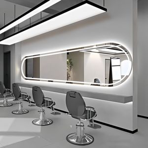 Miroir de coiffure spécial permanente et coloration 2025, haute définition, avec éclairage, à suspendre horizontalement, simple face - Product Image 3