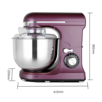Batteur Électrique Planétaire Sans Fil 7L Personnalisé à Double Crochet, 600W, 8 Vitesses, Bol Mélangeur en Acier Inoxydable pour Cuisine Domestique