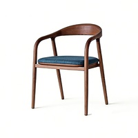 Chaise de salle à manger nordique en bois massif avec rembourrage doux, fauteuil moderne pour la maison, salles à manger, hôtels, gîtes, salon, chambre, bureau