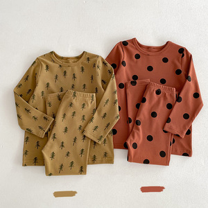 Pakaian Tidur Bayi Desain Baru 2024, Romper Lengan Panjang Dua Potong, Set Pakaian Anak - Product Image 6