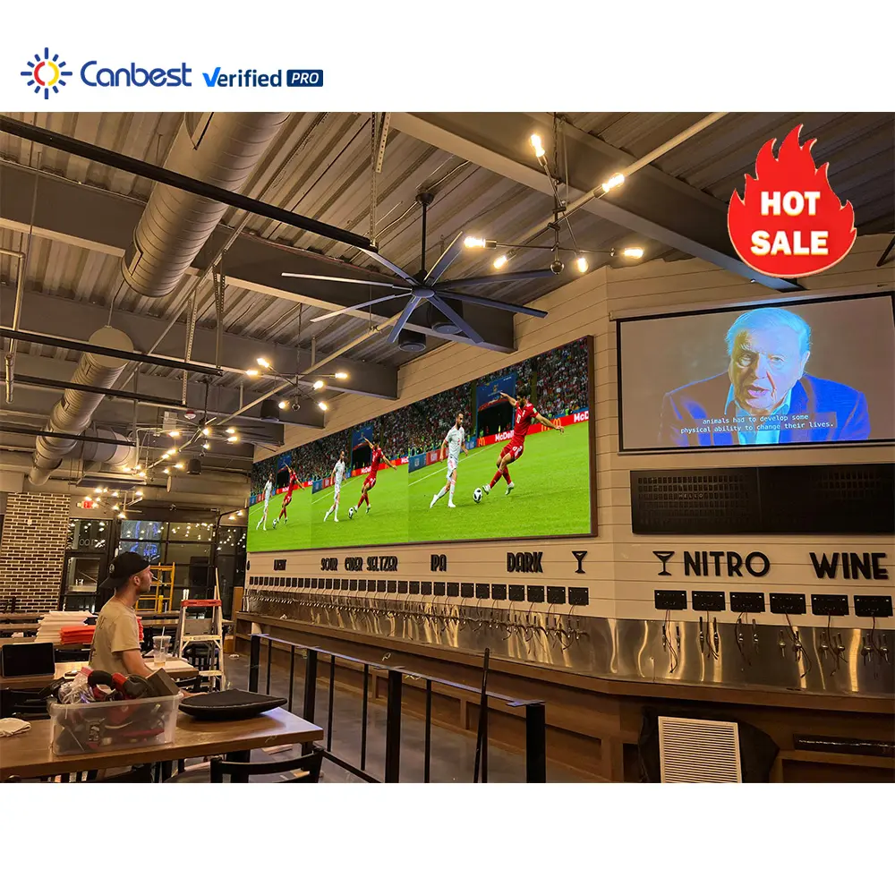 Indoor P1.8 P2.5 Led Screen For Night Nights Club Nightclub Curved Led Video Wall Pub Sport Bar Advertising Led Display Panel