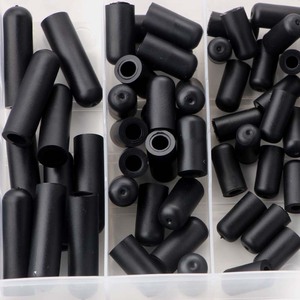 Rubber Dust Cap Set 80pc Black Epdm Protective Cover For Home Automotive Use - Product Image 3