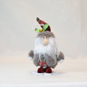 2025 ensemble de Figurines en peluche de noël chaud père noël bonhomme de neige renne décorations festives ornements de table de noël pour la décoration de la maison de vacances - Product Image 6