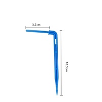 Systèmes d'irrigation agricole de haute qualité pour serres, irrigation goutte à goutte 2/4 voies, fléche de goutte-à-goutte PE coudée