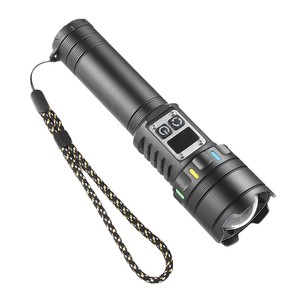 Zoom Flashlight 1000M Beam Distance <b>Rechargeable</b> Led <b>Torch</b> With Type C Charging And Digital Display For Outdoor Use - Product Image 4