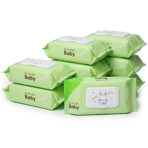 <span class=keywords><strong>Lingettes</strong></span> humides pour bébés biodégradables, organiques, douces, non tissées, jetables, personnalisables avec logo, 80 à 100 pièces, pour enfants - Product Image 1
