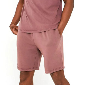 กางเกงขาสั้นเอวสูง ยืดหยุ่น ใส่สบาย สไตล์ลำลอง สำหรับฤดูร้อน ผู้ชาย ล้างสีแบบแอซิดวอช รับผลิตแบบ OEM สีและขนาดตามสั่ง สไตล์สตรีท - Product Image 3