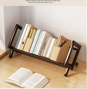 Vendita calda moderna libreria Desktop Rack di stoccaggio legno basculante libreria per riviste di libri - Product Image 6