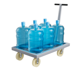 MILLMISS truk Platform logam kualitas tinggi 90*60cm pipa baja las 4 roda troli Platform lipat baja 500kg - Product Image 4