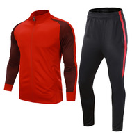 Ensemble de survêtement de football 21 pièces pour homme – Veste zippée et pantalon de jogging – Tenue de sport complète