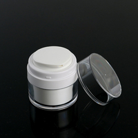 Pot de pompe en plastique acrylique sans air pour Lotion, vente en gros d'usine, 15g, 30g, 50g, Logo de couleur personnalisé