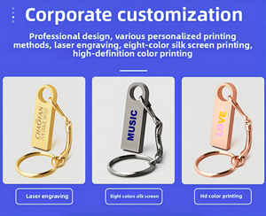 Logo gravé personnalisé haute vitesse 32g 64g 128g Interface USB 3.0 métal téléphone portable voiture créative promotionnelle clé USB - Product Image 3