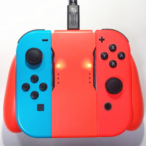 Зарядное устройство B&PTEC Type-C с креплением для Joy-Con (материал ABS, цвета: красный/синий/черный) - Product Image 6