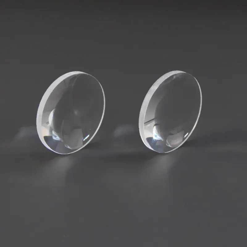 Optische Glas BK7 K9 Sapphire Quartz Biconvex Lens 21Mm Diameter 29.2Mm Brandpuntsafstand Voor Vergrootglas