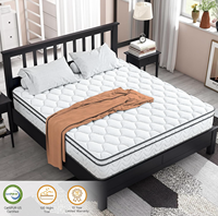 Matelas Hybride Bonnell/Ressorts Ensachés avec Mémoire de Forme, Latex Naturel Orthopédique, Compressé – Garantie 20 Ans