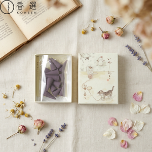 Incienso de Papel Kosaido Iyashineko, Aroma Primera Nieve, 15 Conos, Kyoto, Japón, Sándalo Japonés Aromático, Para Todas las Estaciones, Envío Gratis - Product Image 4