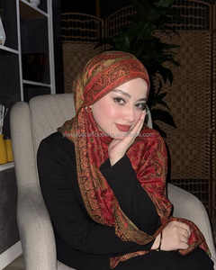 Ethnic Jacquard Bandanas Pashmina Tasselsウールスカーフカシミア付き卸売ジャカードタッセルウールスカーフカシミアHijab - Product Image 1