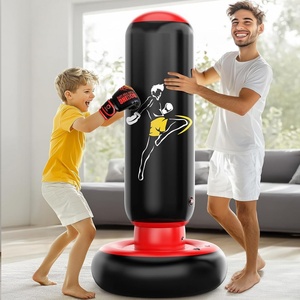 Saco de Boxeo Portátil Ligero de PVC para Entrenamiento Infantil con Opción de Llenado de Aire y Agua - Product Image 5