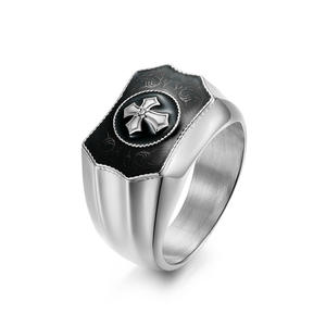 Anillo de acero inoxidable de estilo europeo y americano para hombre, <span class=keywords><strong>accesorios</strong></span> de manos con personalidad para rezar - Product Image 5