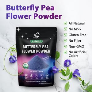 Chinaherbs Suministra Polvo de Flor de Clitoria Ternatea Natural, Extracto de Planta Soluble en Agua, Matcha Azul Orgánico de Flor de Clitoria Ternatea - Product Image 4