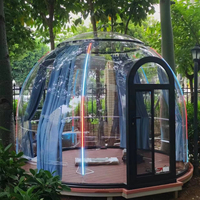 Dôme de camping en polycarbonate pour hôtel en plein air, tente dôme imperméable, hôtel resort, glamping, maison bulle