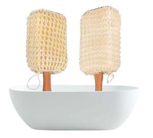 Brosse de bain en <span class=keywords><strong>bambou</strong></span> personnalisée pour soins personnels de beauté OEM marque privée Spa <span class=keywords><strong>chaume</strong></span> cactus sisal - Product Image 3