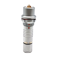 Connecteur auto-bloquant à poussoir métallique 5 broches EX-PRO série 1F S20F/S21F/S22F mâle demi-lune étanche IP65 aérospatial